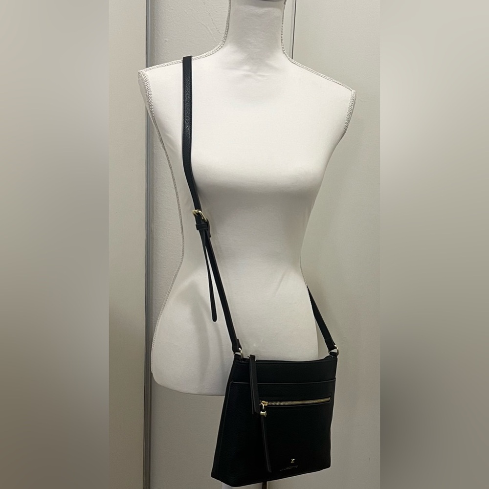 Liz Claiborne Crossbody Handbag Black Faux Pebble Leather
Shoulder Bag - EUC - Picture 3 of 16
